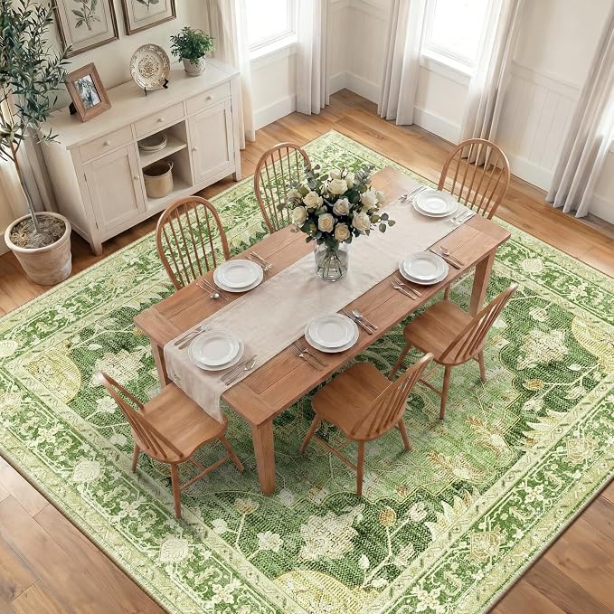 RELEANY Washable Area Rug, Square 10'x10', Water Repellent, Pet Friendly by RELEANY