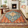 SERISSA 6x9 Washable Non Slip Boho Area Rug by SERISSAHomeDecorCollection