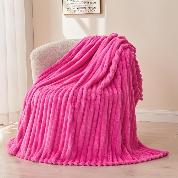 NEWCOSPLAY Fleece Ribbed Cozy Twin Blanket by NEWCOSPLAY