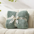 Snuggle Sac Green Blanket Twin Size Bedding Blankets, Super Soft Warm Cozy Knit by SnuggleSac