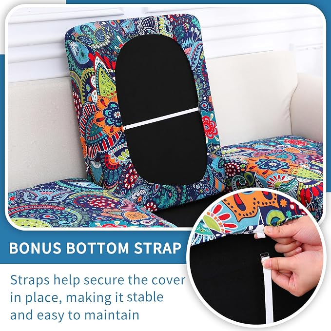Printed Couch Cushion Covers, Sofa Covers Washable - Image 3