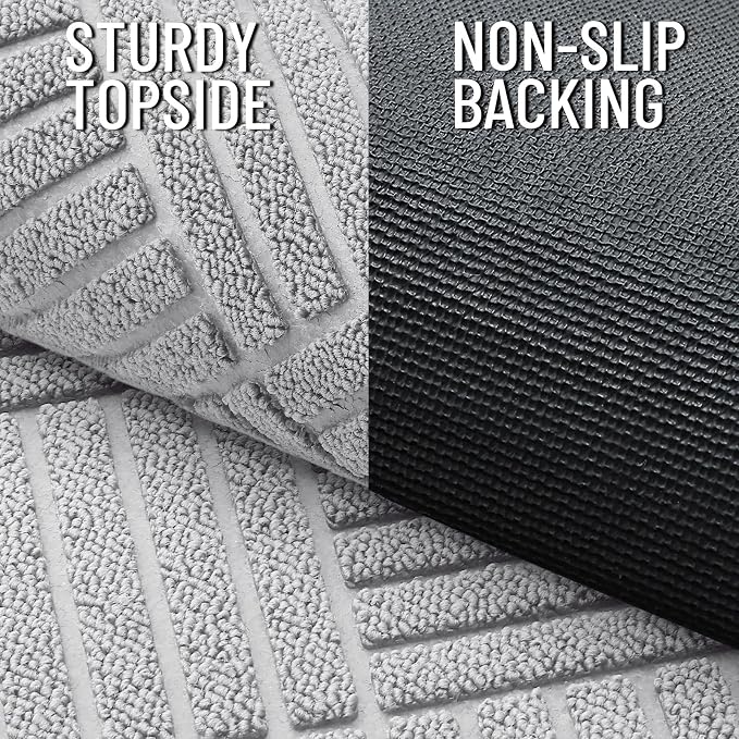OLANLY Front Door Mat Outside Entrance 47x32, Waterproof Heavy-Duty Doormat | - Image 4