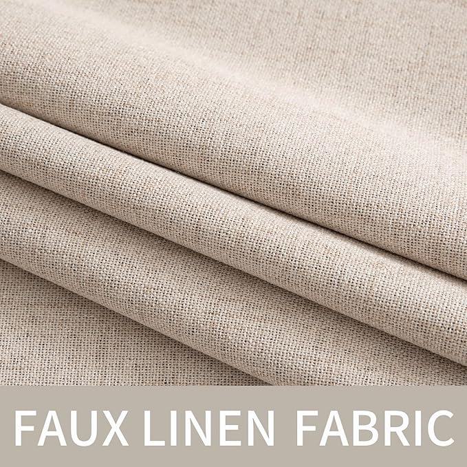 MIULEE 100% Blackout Linen Curtains - Image 5