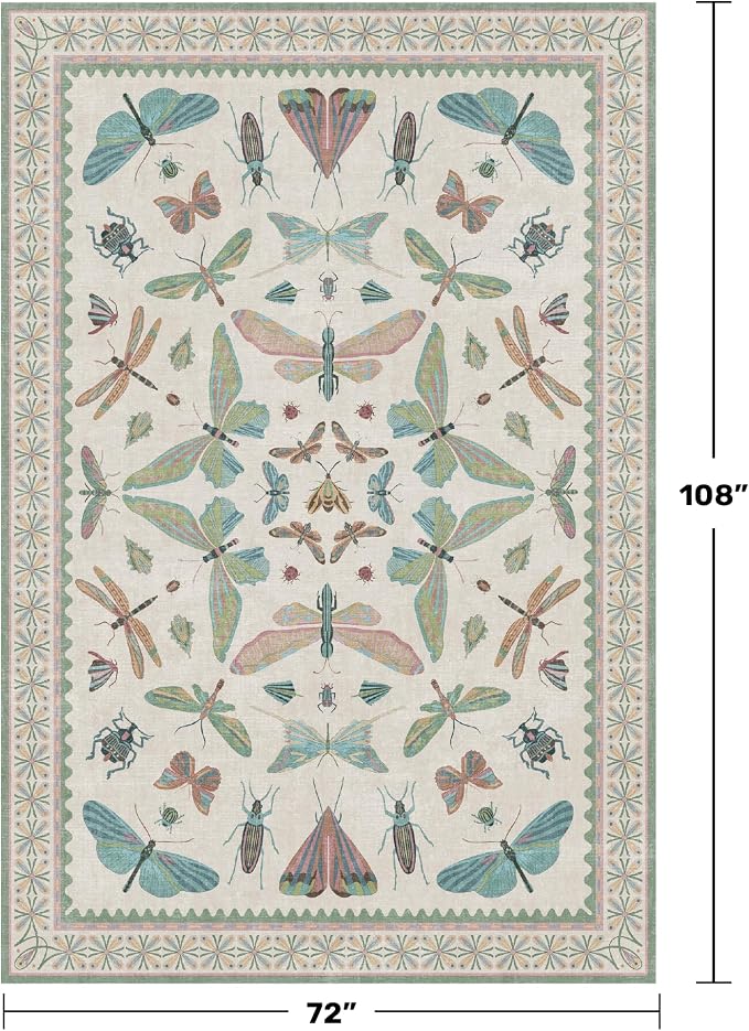Sage Green Rugs for Bedroom Under Bed - Image 2