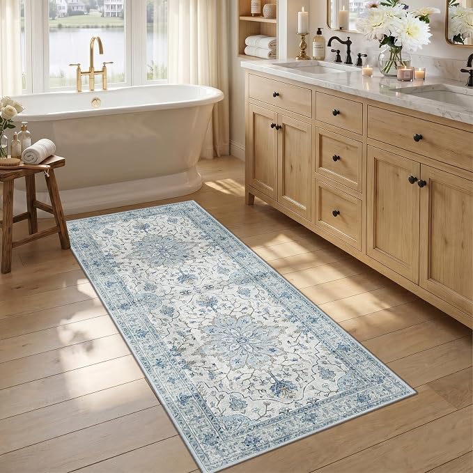 RELEANY Washable Area Rug, Runner 2'6"x5', Water Repellent, Pet Friendly by RELEANY