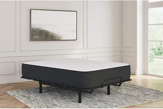 Signature Design by Ashley Limited Edition Plush 12 Inch Hybrid Mattress with Gel Memory Foam and Edge Support for Cool Sleep and Pressure Relief, Queen, Fiberglass Free, Mattress In A Box