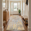 Beige Gold Rug Runners for Hallways Kitchen 2.6x8 Non Slip Washable Entryway by Acapet