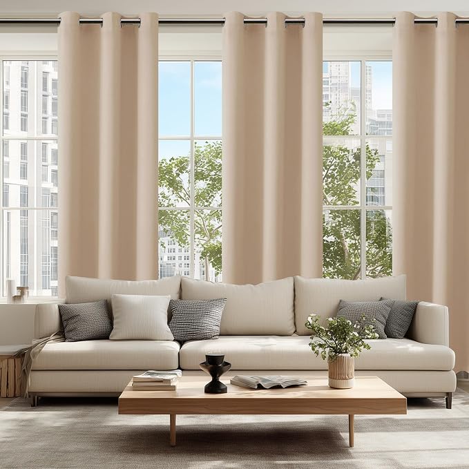 Blackout Curtains for Bedroom, 42 x 84 Inches Long, 2 Panels | Thermal - Image 6