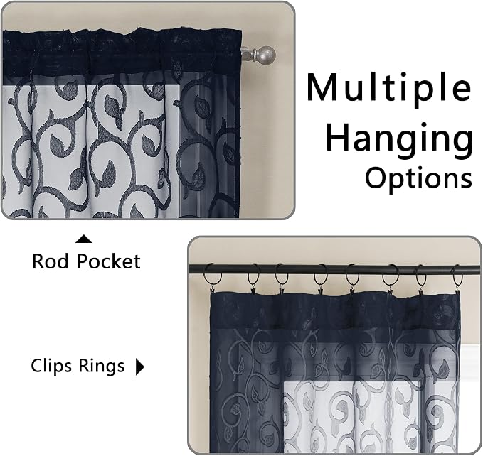 Furman Sheer Curtains 84 inches Long - Image 4