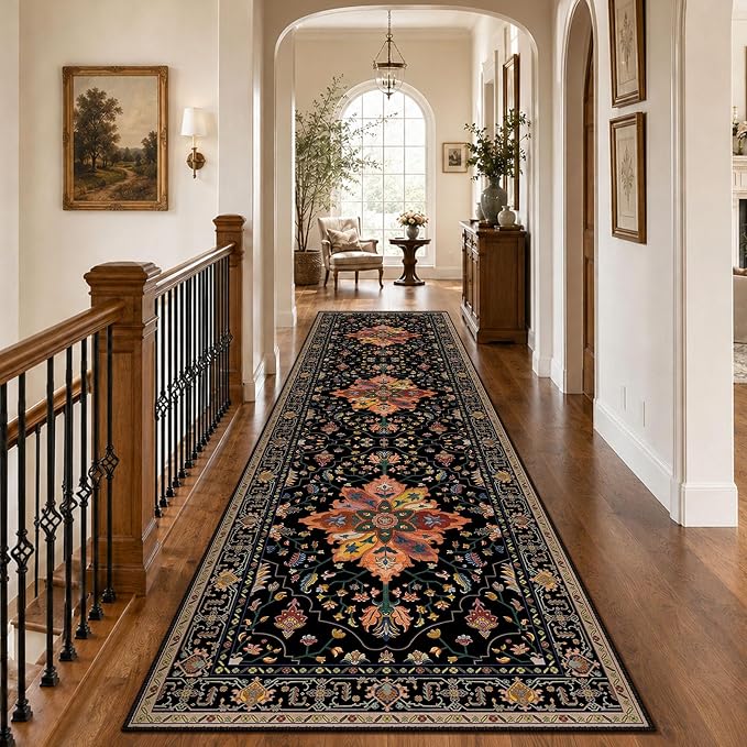 RELEANY Washable Area Rug, Runner 3'x10', Water Repellent, Pet Friendly by RELEANY