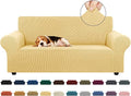 Stretch Loveseat Couch Cover, 2 Cushion Couch Slipcover, Champagne | 1-Piece by KEKUOU