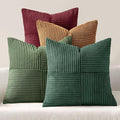 MIULEE Boho Christmas Green Decorative Throw Pillow Covers 18x18 Set of 4 by MIULEE