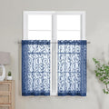 Furman Cafe Curtains 36 Inch Length 2 Panels Set, Elegant Geometric Jacquard by OWENIE