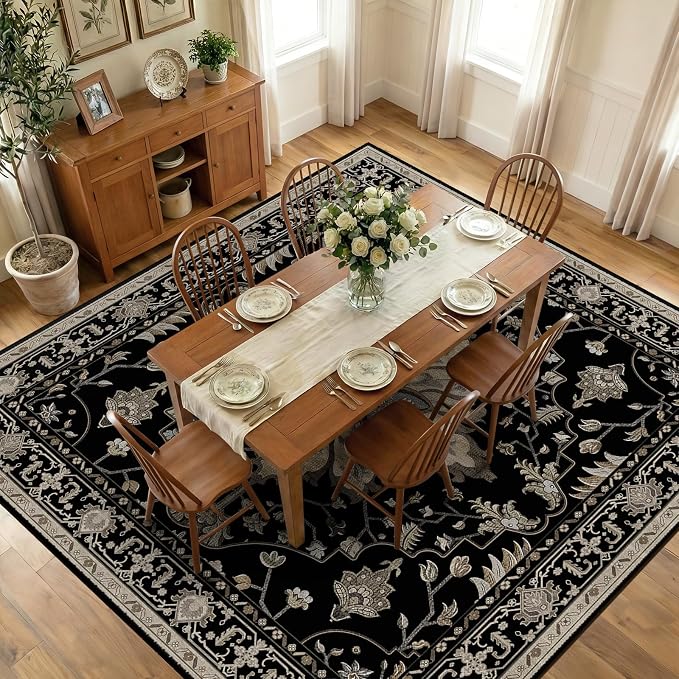 RELEANY Washable Area Rug, Square 10'x10', Water Repellent, Pet Friendly by RELEANY