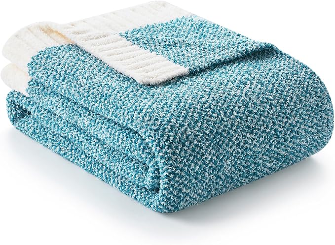 Snuggle Sac Teal Blue Oversized Throw Blankets, Super Soft Warm Cozy Throw by SnuggleSac