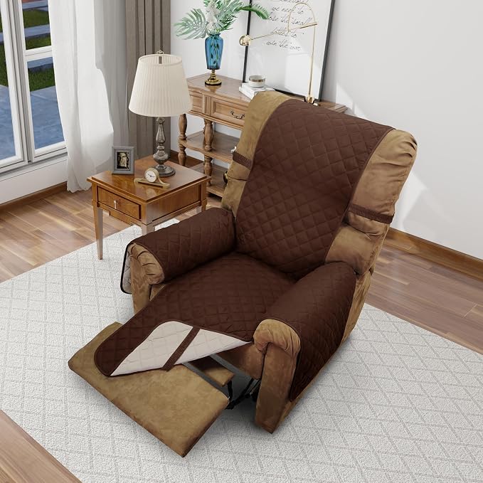 Reversible Chair Covers for Recliner Oversized, Water Repellent, Chair by LuxshareHome