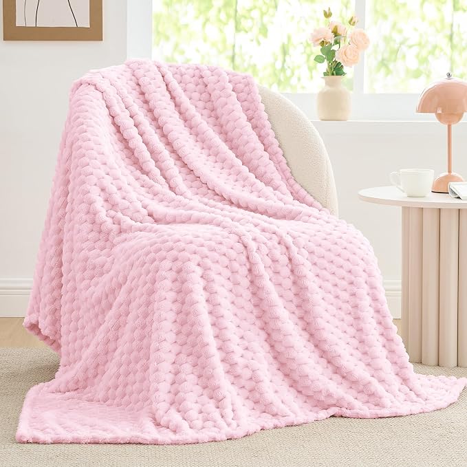 BEDELITE Throw Blanket for Couch, Soft Cozy Gifts for Women, Cherry Blossom | by BEDELITE