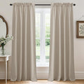 RYB HOME Linen Semi Sheer Curtains by RYBHOME