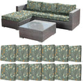 CALBODE 12Pcs Stretch Patio Cushion Cover by CALBODE