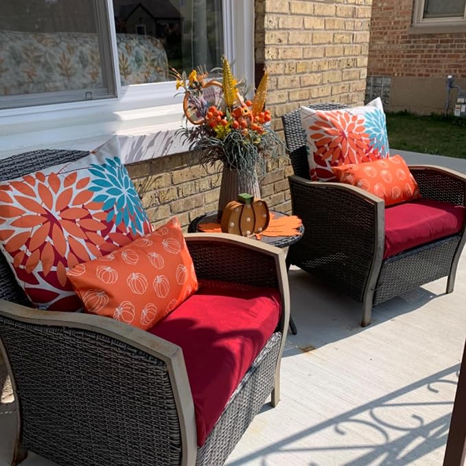 Sqodok Outdoor Cushion Covers 18x18 inch, Wicker Chair - Image 7