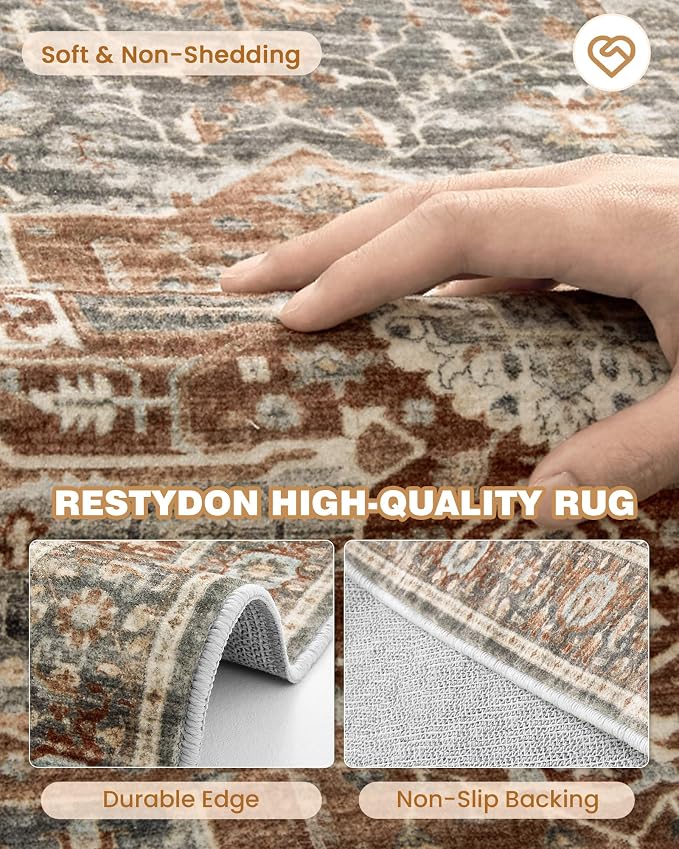 Kitchen Runner Rug Non Slip Washable Rugs 2.5x10, Carpet Runner - Image 7