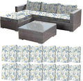 CALBODE 12 Pcs Stretch Indoor/Outdoor Seat Cushion Covers, by CALBODE