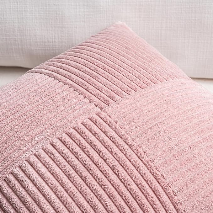 Fancy Homi Set of 2 Blush Pink Boho Long Lumbar Body Decorative Throw Pillow - Image 4