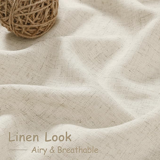 Vanilla Linen Curtains 102 Inches Long - Image 4