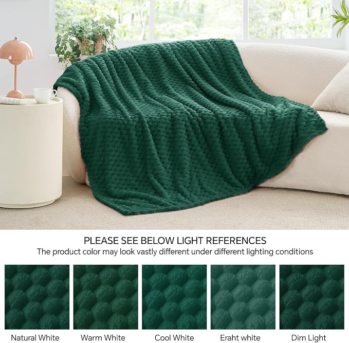 BEDELITE Dark Green Twin Blanket - Image 9