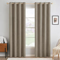 MIULEE 100% Blackout Linen Curtains by MIULEE