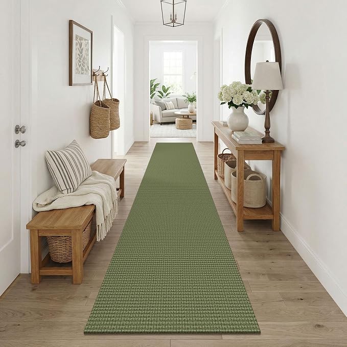 KOZYFLY Cotton Runners Rugs for Hallway 2.5'x10', Washable Runner Rug, Woven - Image 8