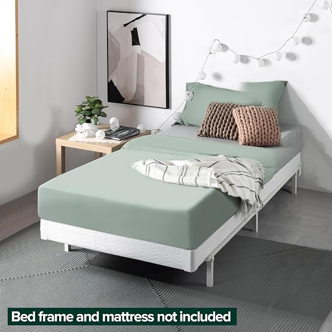 ZINUS 5 Inch Twin Metal Smart Box Spring with Quick Assembly, Mattress Foundation, Strong Metal Frame, Easy Assembly