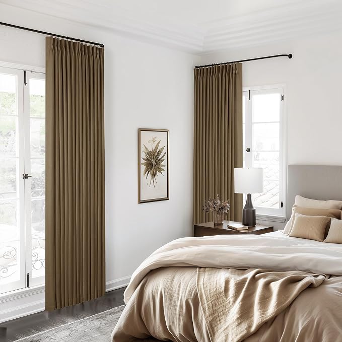 Dutch Cocoa Linen Blackout 92 Inch Curtains - Image 9