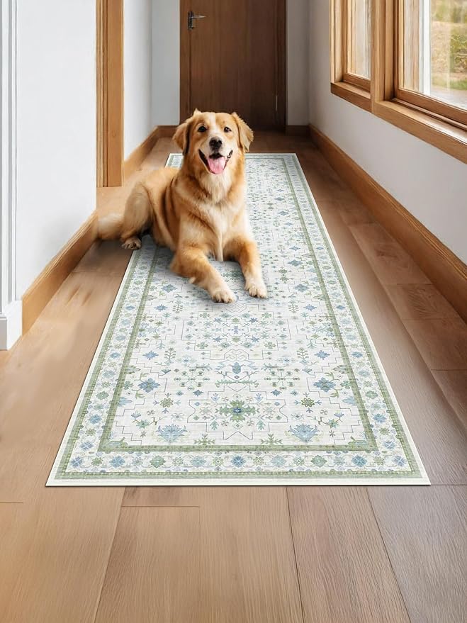 Oushak Wide Hallway Runner Rug 2'6"x8' - Image 8