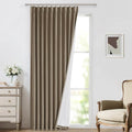 Vision Home Brown Pinch Pleated Full Blackout Curtains Linen Blended 60" Wide by VisionHome