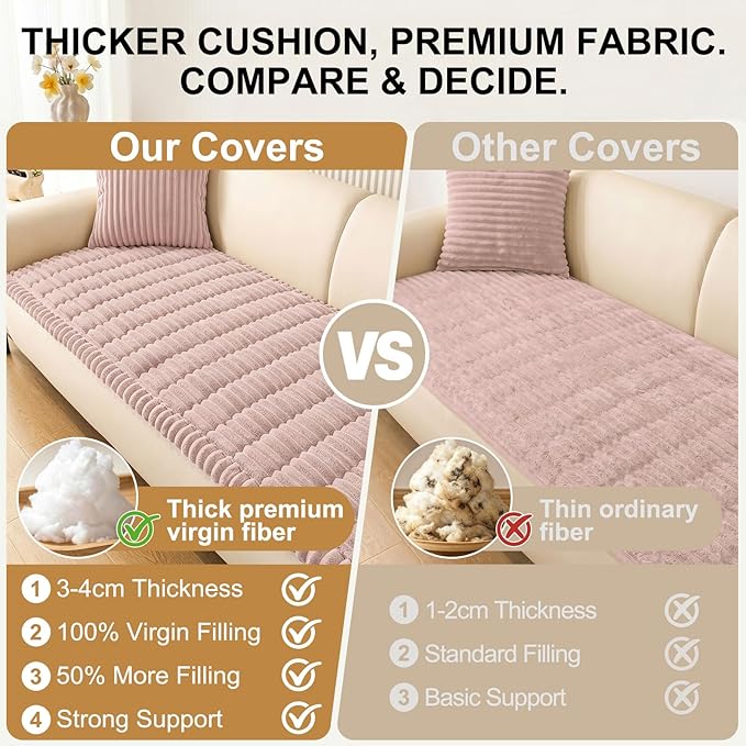 Smiry Couch Cover for Dogs, Non Slip Washable Sofa Protector for Pets | Soft - Image 5