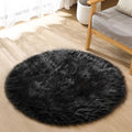 ORINOVA Black Fuzzy Washable Shaggy Area Rugs by ORINOVA