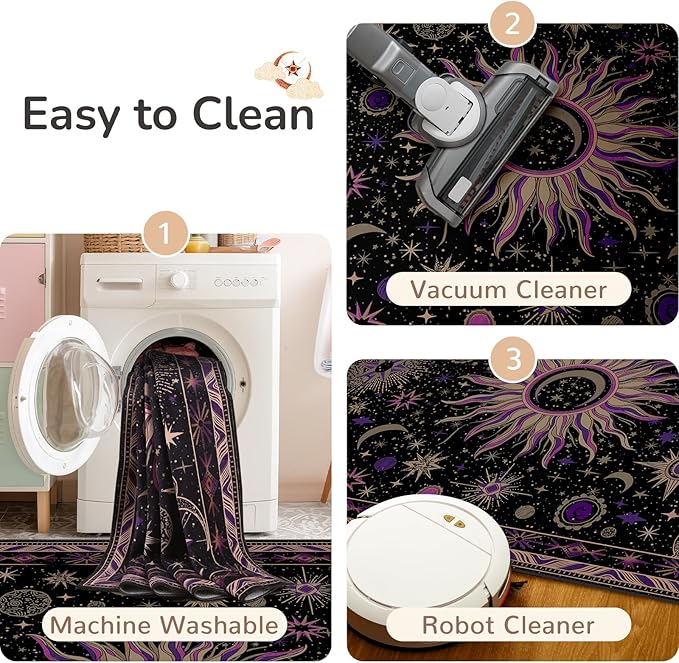 Vacuum-Friendly, 5x7 Washable Area Rug - Image 6