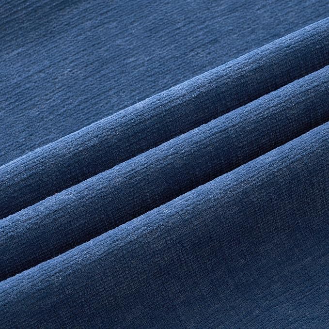 MIULEE Navy Blue Chenille Couch Throw Pillow Covers, 16x16 | Set of 2, Soft - Image 6