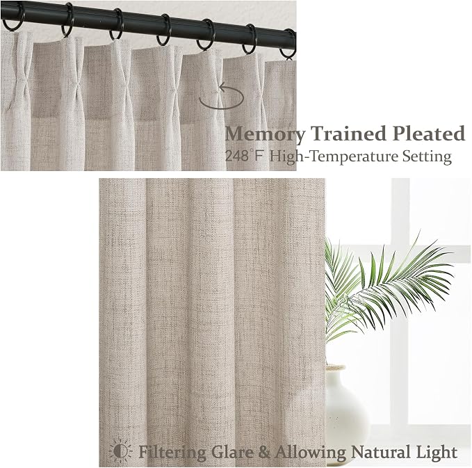 54 Inch Short Greyish Brown Curtains - Image 3
