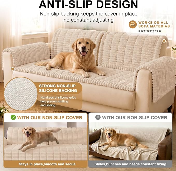Smiry Couch Cover for Dogs, Non Slip Washable Sofa Protector for Pets | Soft - Image 10