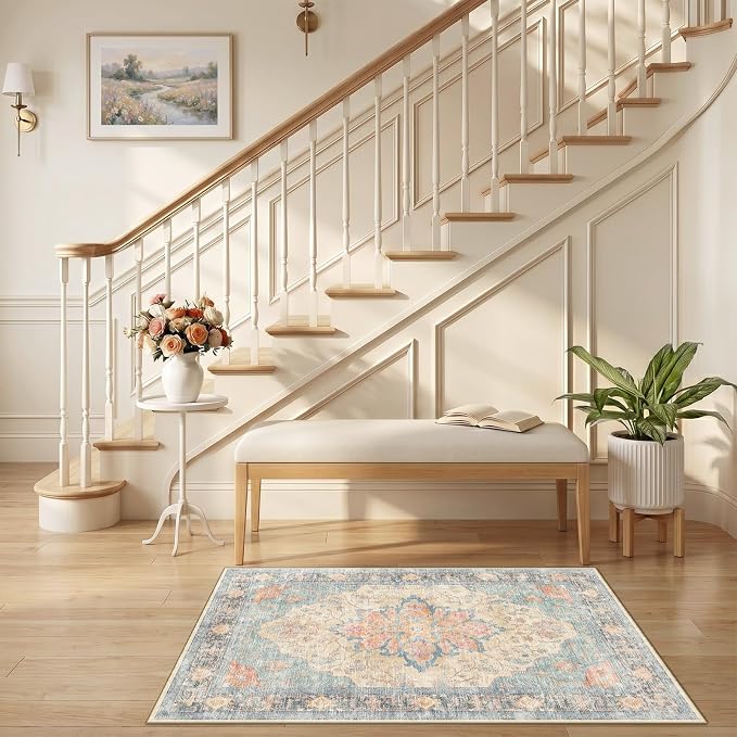 RELEANY Washable Area Rug, Small 2'6"x4', Water Repellent, Pet Friendly - Image 2