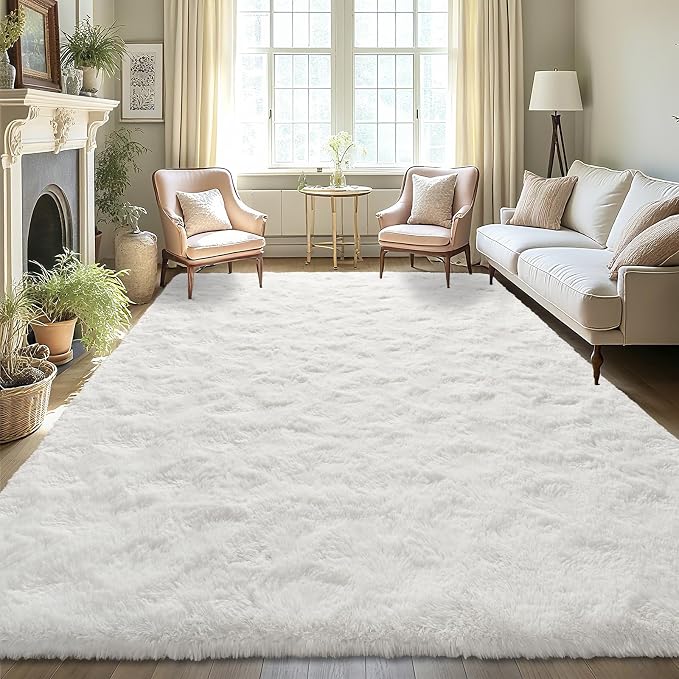 LOCHAS Area Rugs 9x12 Fluffy Living Room Carpets - Image 2