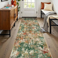 RELEANY Washable Runner 2'x8' Abstract Area Rug by RELEANY