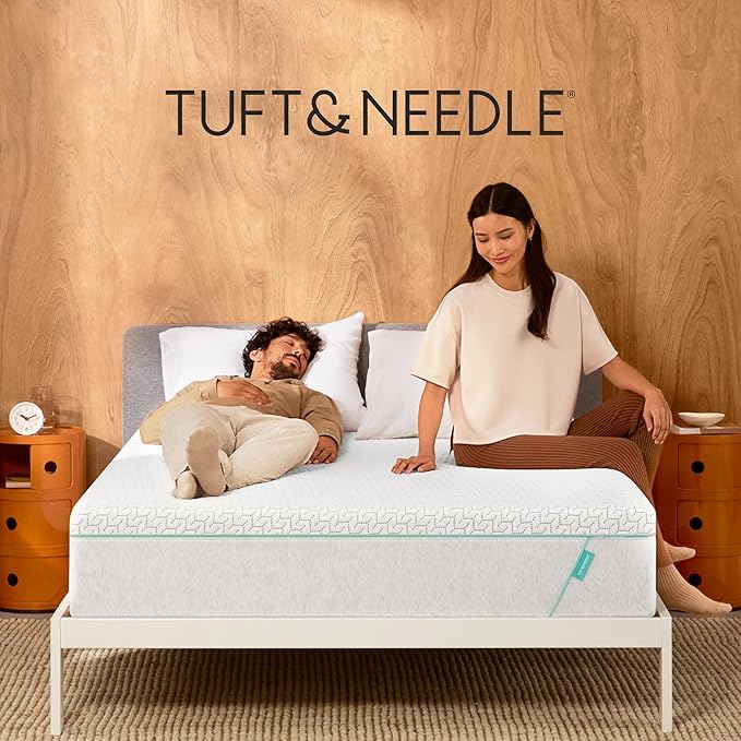 Tuft & Needle Original Hybrid Medium Cal King Mattress, Adaptive Foam, Individually-Wrapped Coils, Cooling Pressure Relief, 100 Night Trial, Fiberglass-Free, CertiPUR-US, 10-Year Limited Warranty