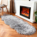 linmopm Faux Fur Sheepskin Rug, 2x6 ft Runner | Shag Fluffy Fuzzy, High-Density by Limopmfauxfurproducts