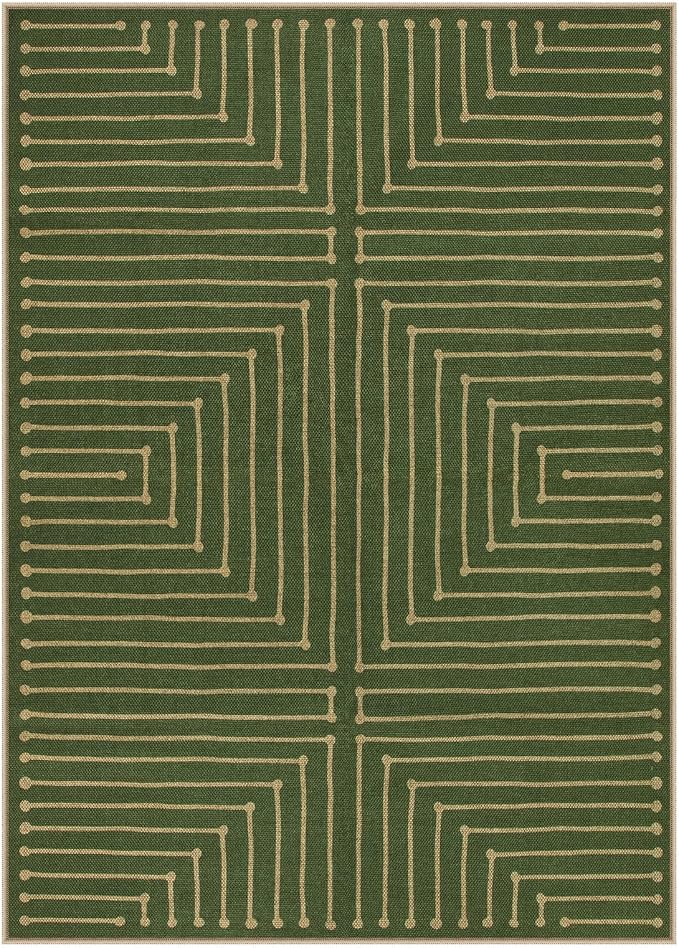 Lahome Neutral Easy Jute Outdoor Rug 5x7 - Image 8