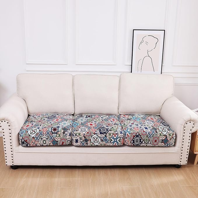 Printed Couch Cushion Covers, Sofa Covers Washable - Image 5