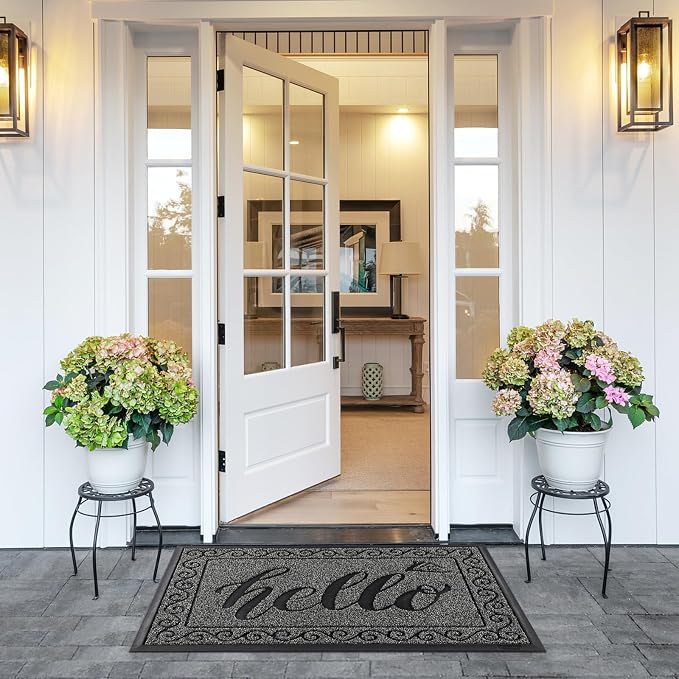Yimobra Welcome Mats for Front Door 36x24, Heavy Duty Waterproof Outdoor Door - Image 6