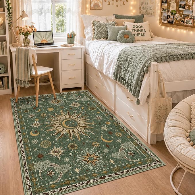 Vacuum-Friendly, 3x5 Washable Area Rug by meejou